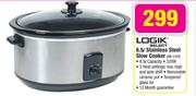 Logik 6.5L Stainless Steel Slow Cooker RS-1107