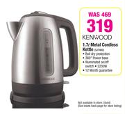 Kenwood 1.7L Metal Cordless Kettle SJT400
