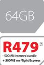 iPad Air With WiFi And 3G 64GB-On 500MB Internet Package