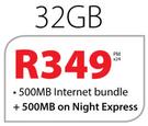iPad 32GB With Retina Display,WiFi And 3G-On 500MB Internet Package
