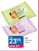 TLC 40 Facial Wipes-Per Pack