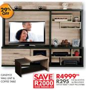 Candyce Wall Unit & Coffee Table