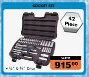 Socket Set 42-Piece SK42M