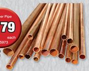 Copper Pipe-15mm x 5.5m Each