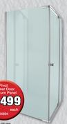 Pivot Shower Door And Return Panel-Each