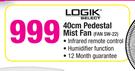 LOGIK 40cm Pedestal Mist Fan FANSW-22