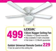 LOGIK 132cm Hugger Ceiling Fan