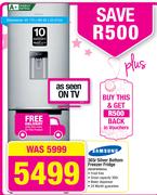 Samsung 303Ltr Silver Bottom Freezer Fridge RB29FWRNDSA