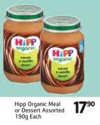Hipp Organic Meal Or Dessert Assorted-190g Each