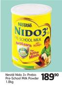 Nestle Nido 3+ Prebio Pre-School Milk Powder-1.8kg