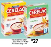 Nestle Cerelac Baby Cereal Just Add Water Assorted-250g Each