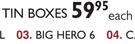 Big Hero 6 Tin Boxes-Each