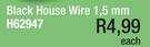 Black House Wire 1.5mm H62947-Each