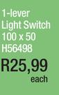 1 Lever Light Switch 100 x 50 H56498-Each