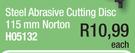 Steel Abrasive Cutting Disc 115mm Norton H05132-Each