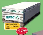Nutec Ceiling Board 4mm x 1.2m x 3.6m C00123-Each