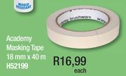 Academy Masking Tape 18mm x 40m H52199-Each
