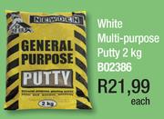 Newden White Multi Purpose Putty B02386-2Kg Each