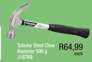 Tubular Steel Claw Hammer 500g J18769-Each