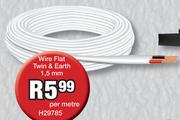 Wire Flat Twin & Earth 1.5mm H29785-Per Metre