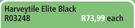 Harveytile Elite Black R03248-Each