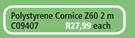 Polystyrene Cornice Z60 2m C09407-Each