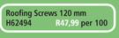 Roofing Screws 120mm H62494-Per 100