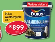 Dulux Weatherguard 20L-Each