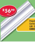 Polystyrene Cornice Z60 2m C09407-Each
