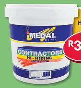 Medal Contractors High Hiding White 20L P12082-Each