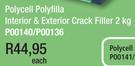 Polycell Polyfilla Interior & Exterior Crack Filler P00140/P00136-2Kg-Each