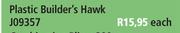 Plastic Builder's Hawk J09357-Each