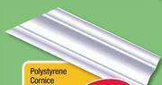 Polystyrene Cornice Decorative Flowers 2m C09300
