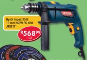 Ryobi Impact Drill 13mm 650W PD-650 J18217