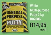 General White Multi-Purpose Putty B02386-2Kg