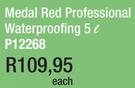 Medal Red Professional Waterproofing P12268-5L