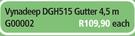 Vynadeep DGH515 Gutter 4.5m G00002-Each