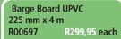 Barge Board UPVC 225mm x4m R00697-Each