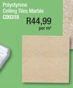 Polystyrene Ceiling Tiles Marble C09318-Per Sqm