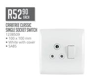 Crabtree Classic Single Socket Switch