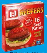 I & J Beefers Patties Assorted-800g Per Pack