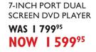 Lenco 7" Port Dual Screen DVD Player