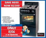 Univa 4 Plate Compact Stove Black 405