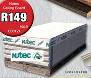 Nutec Ceiling Board 1.2x3m x4mm C00121-Each