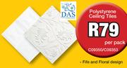 Polystyrene Ceiling Tiles C09350/C09353-Per Pack
