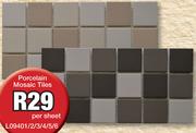 Porcelain Mosaic Tiles L09401/2/3/4/5/6-Per Sheet