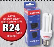 Lamp Energy Saver Warm White 11W E27 H36999-Each