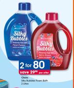 Clicks Silky Bubbles Foam Bath-2x2Ltr Per Offer