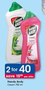 Handy Andy Cream-2x750ml Per Offer