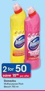 Domestos Multi-Purpose Thick Bleach-2x750ml Per Offer